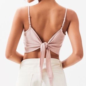 Pacsun LA Hearts Cropped Tie Back Cami Top